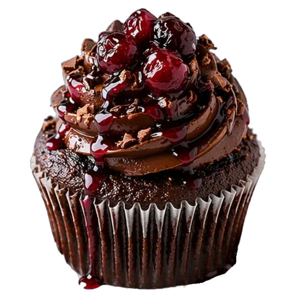 Cherry Chocolate Bordeaux cupcake from Bakers Boutique