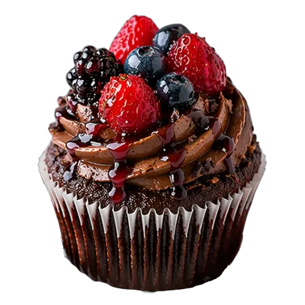 Chocolate Berries cupcake from Bakers Boutique