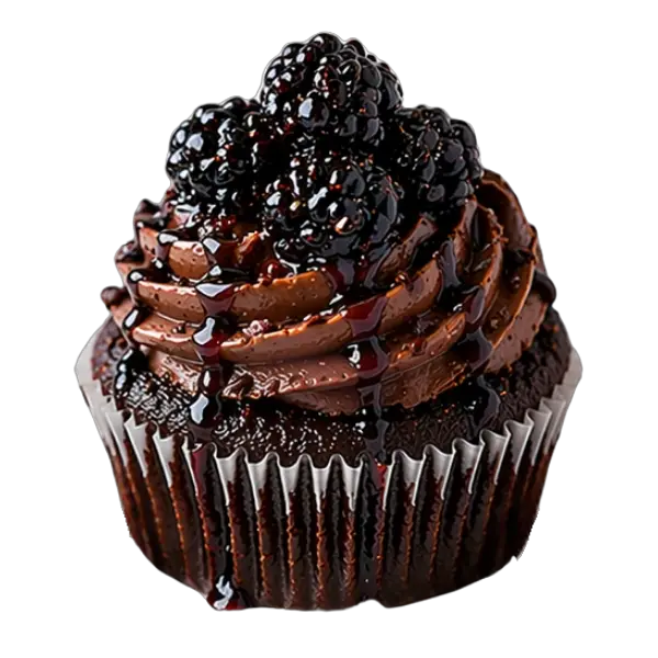 Chocolate Blackberry cupcake from Bakers Boutique