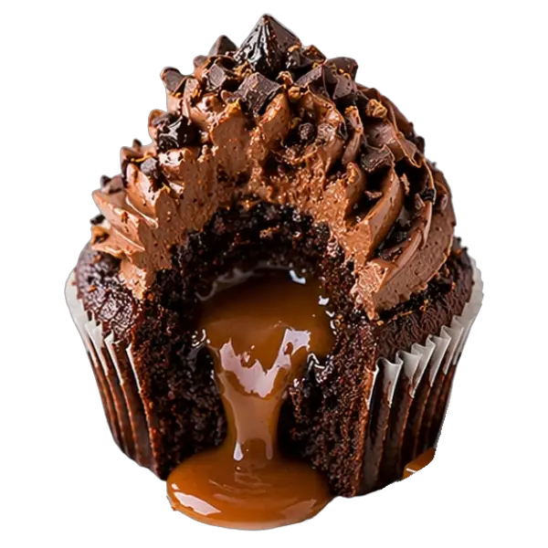Chocolate Caramel Filled cupcake from Bakers Boutique