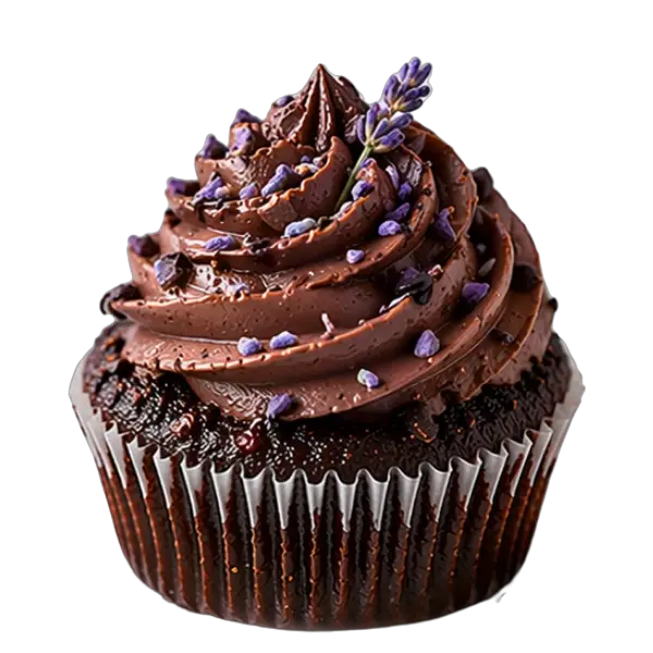 Chocolate Lavender cupcake from Bakers Boutique