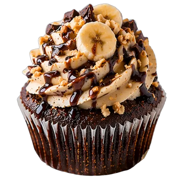 Chunky Monkey cupcake from Bakers Boutique