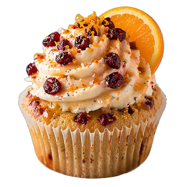 Cranberry Orange cupcake from Bakers Boutique