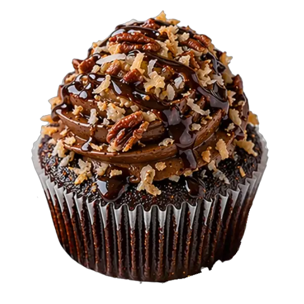 German Chocolate cupcake from Bakers Boutique