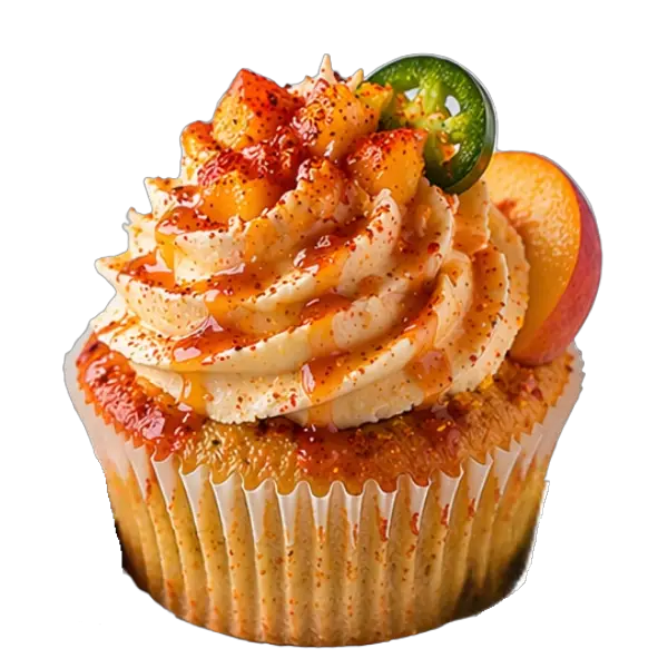 Jalapeno Peach cupcake from Bakers Boutique