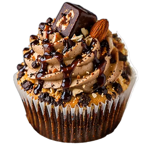 Mocha Almond Fudge Mocha Almond Fudge cupcake from Bakers Boutique