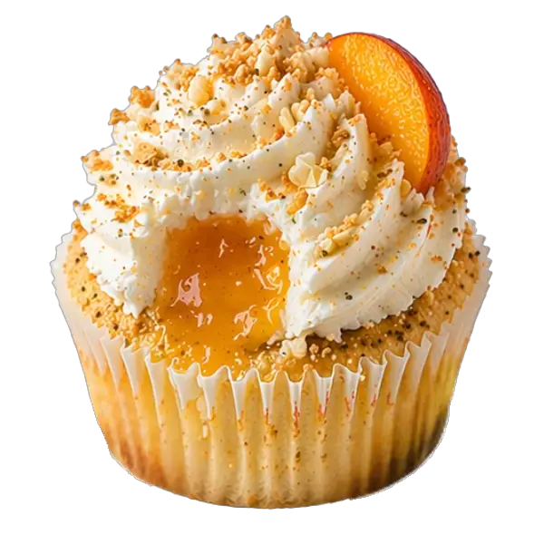 Peach Filled White cupcake from Bakers Boutique