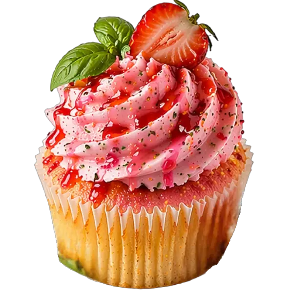 Strawberry Basil cupcake from Bakers Boutique
