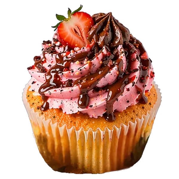 Strawberry Nutella Strawberry Nutella cupcake from Bakers Boutique