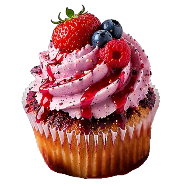 Triple Berries N Cream cupcake from Bakers Boutique