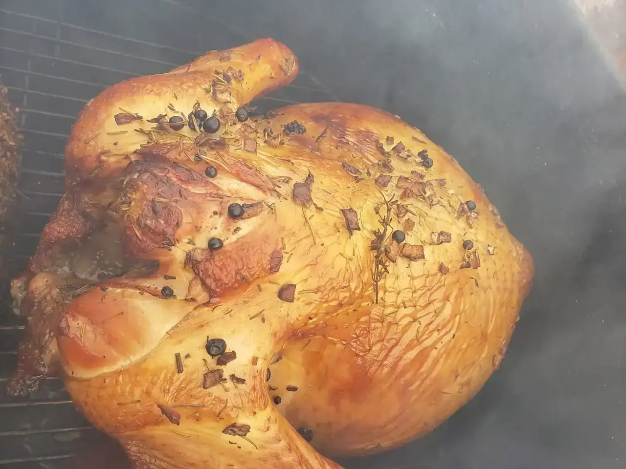 Whole cooked turkey from a previous order